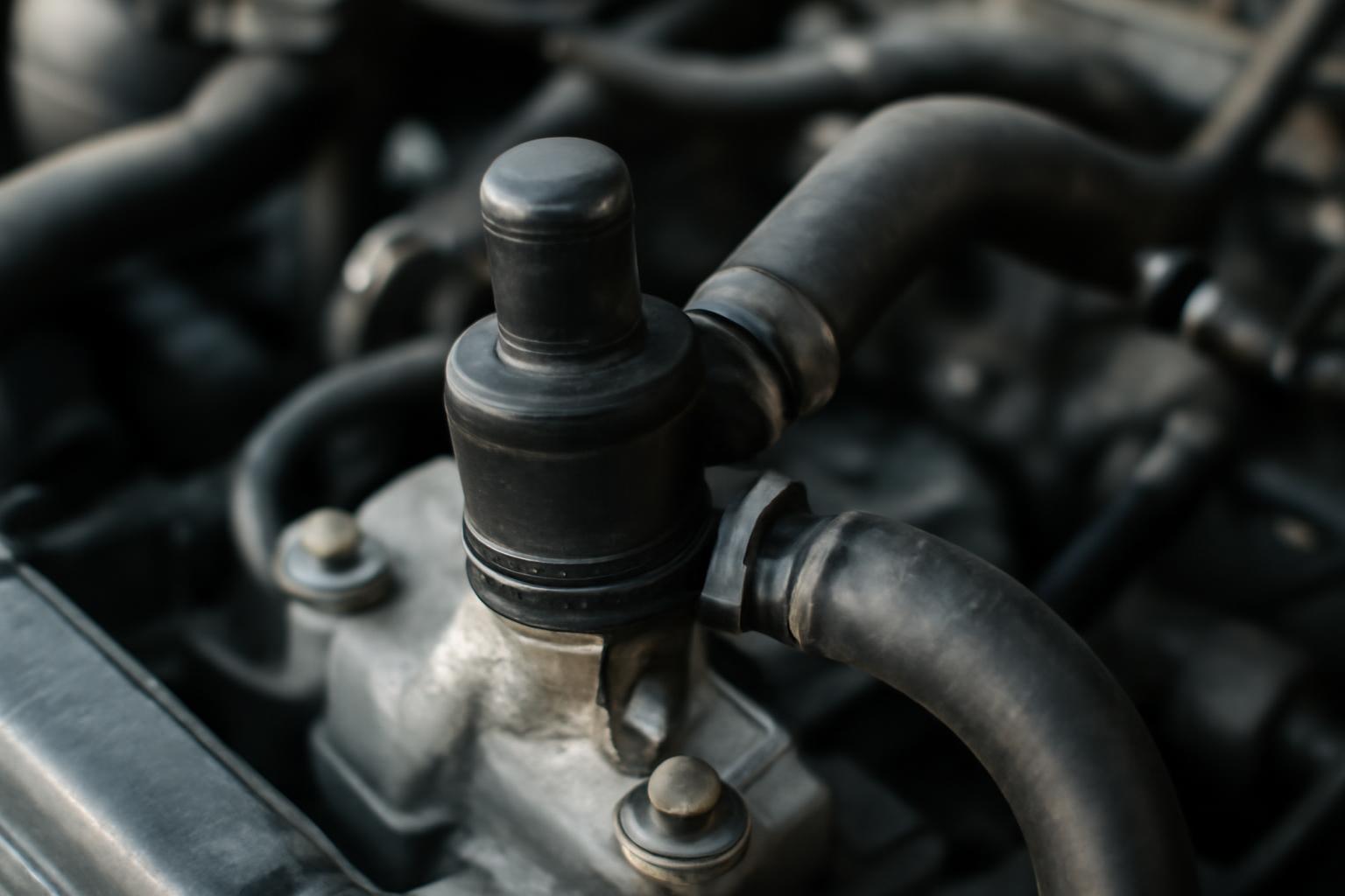 Supapa PCV a motorului Suzuki Swift, evidențiind detalii tehnice și conexiuni.